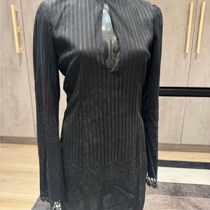 Stone Cold Fox Black Long Sleeve Dress